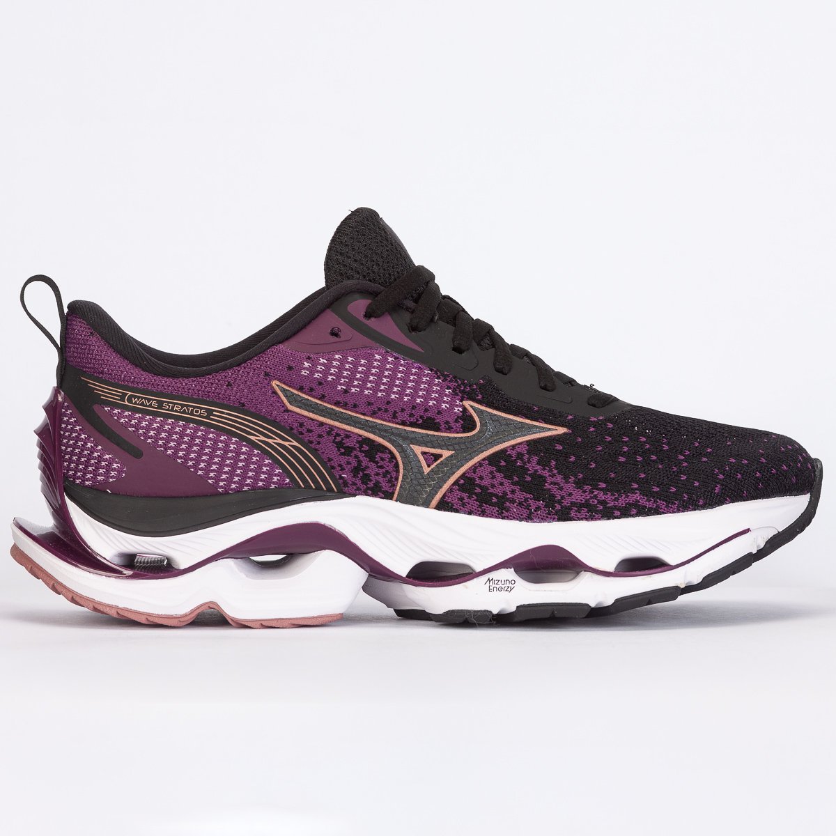 Tenis Mizuno Wave Stratos Feminino Corrida Caminhada World Tennis