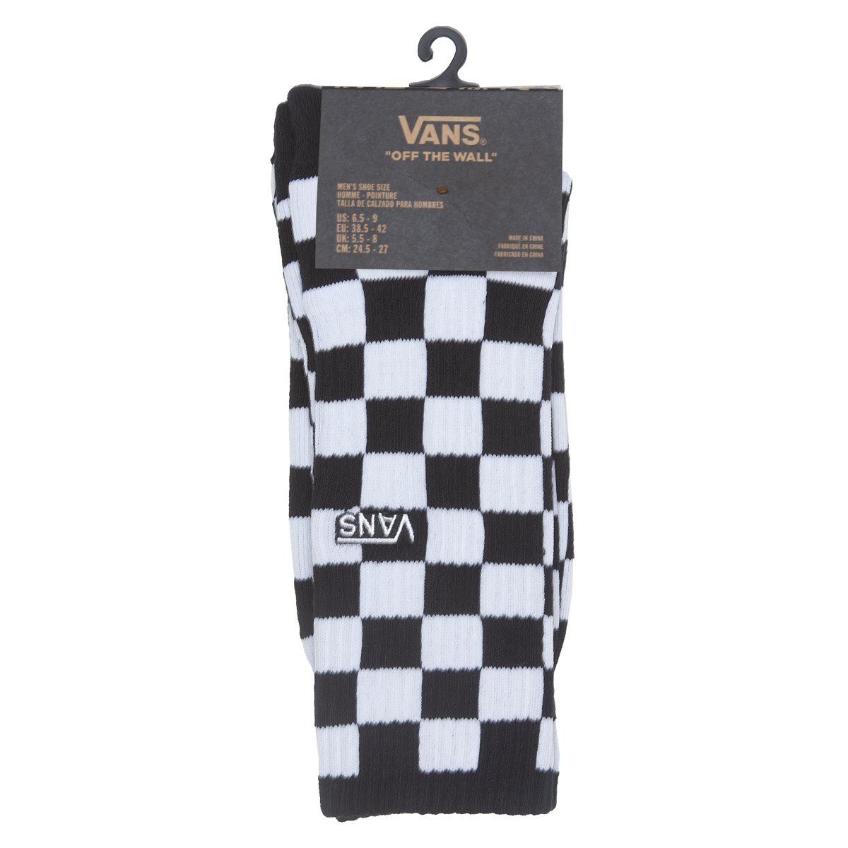 Meia Fem. Vans Checkerboard Crew 2 34 38 Casual World Tennis