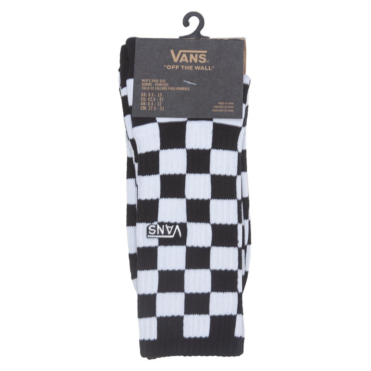 Meia cheap vans xadrez